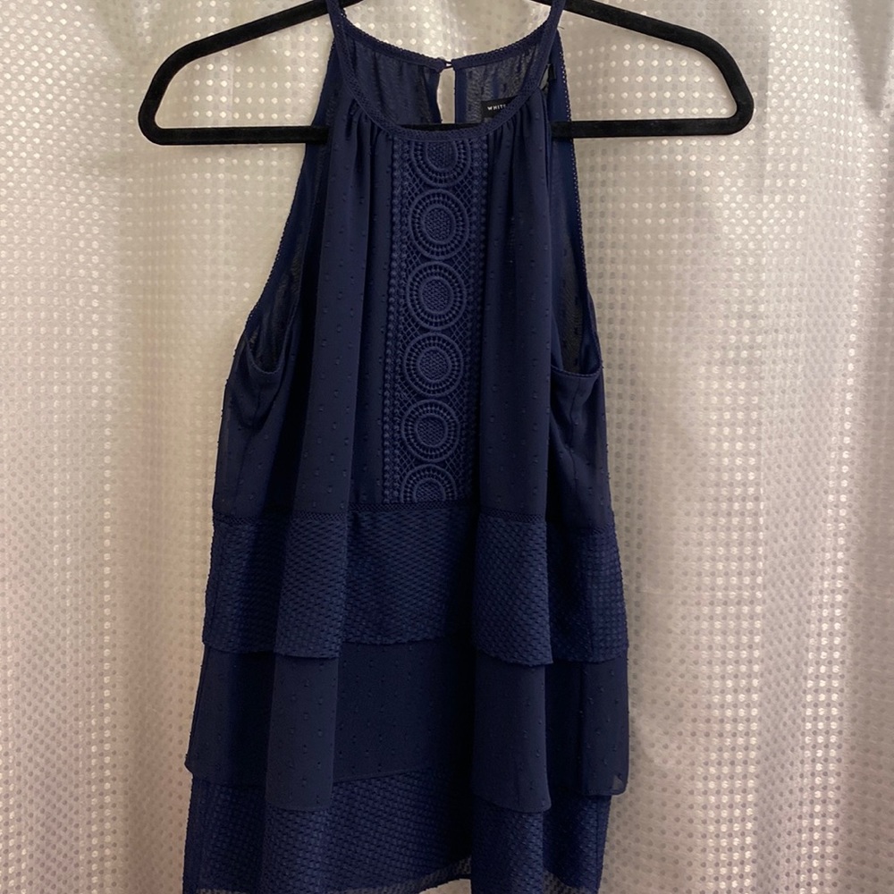 Blue layered tank